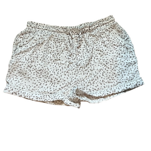 Love To Lounge Women's White and Gray Printed Shorts